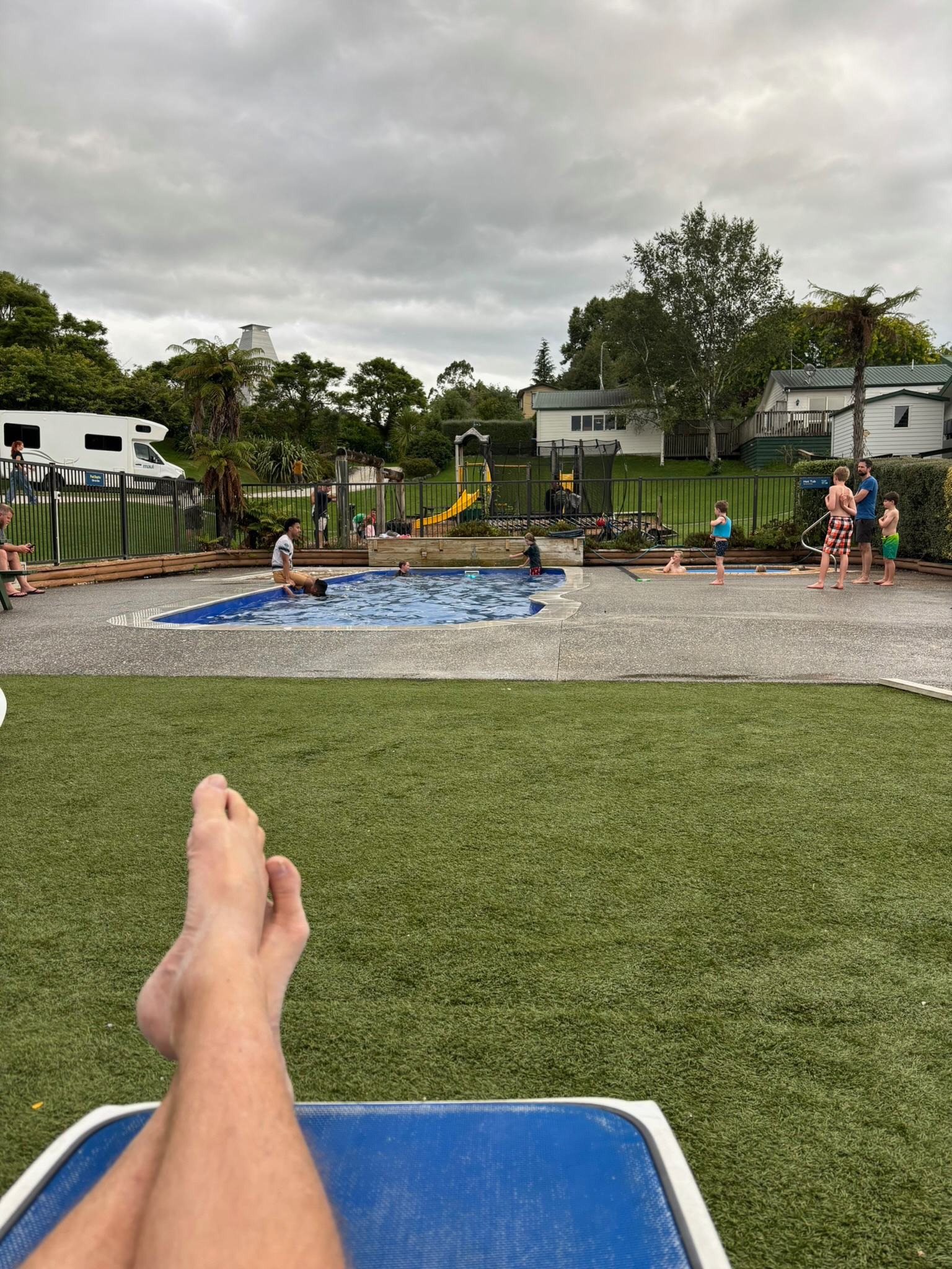 Holiday park evening